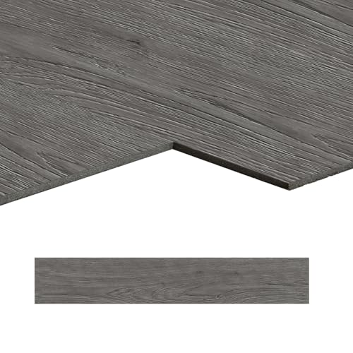 LILIIN 36 Stück PVC Bodenbelag Selbstklebend Vinylboden Holzmaserung Dielen, Wasserfest Bodenfliesen, Schneidbar Fliesen, für Schlafzimmer, Küche, Wohnzimmer, Holz-Effek, Typ B, 5 m² von LILIIN