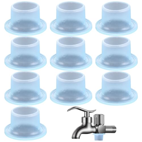10 Stück Wasserhahn Dichtung Wasserhahn Unterlegscheiben,für 1/4 Zoll Schlauch,Auslaufsichere Wasserhahn-Dichtung,Wasserhähne Auslaufsicherer Silikonstopfen für Dreieckventile Von Wasserhähnen (Blau) von LILIKAI