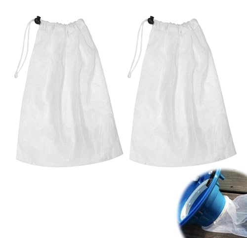 2 Stück Pool Bodensauger Filterbeutel,Netzbeutel Poolsauger Auffangbeutel Staubsauger Netz mit Kordelzug Fein Filter Bag für Reinigung Sauger Klein Mesh Mikrofilterbeutel Weiße Teichsauger Filtersack 2 Stück Pool Bodensauger Filterbeutel,Netzbeutel Poolsauger Auffangbeutel Staubsauger Netz mit Kordelzug Fein Filter Bag für Reinigung Sauger Klein Mesh Mikrofilterbeutel Weiße Teichsauger Filtersack von LILIKAI