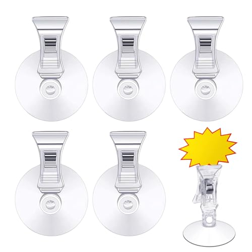 5 Stück Saugnapf Haken,Auto Saugnäpfe mit Klemme Parkscheinhalter Windschutzscheibe,Fenster Suction Clip Parkausweis Befestigung Blatthalter Clips,parktickethalter saughaken,für Aquarium Windows 5 Stück Saugnapf Haken,Auto Saugnäpfe mit Klemme Parkscheinhalter Windschutzscheibe,Fenster Suction Clip Parkausweis Befestigung Blatthalter Clips,parktickethalter saughaken,für Aquarium Windows von LILIKAI