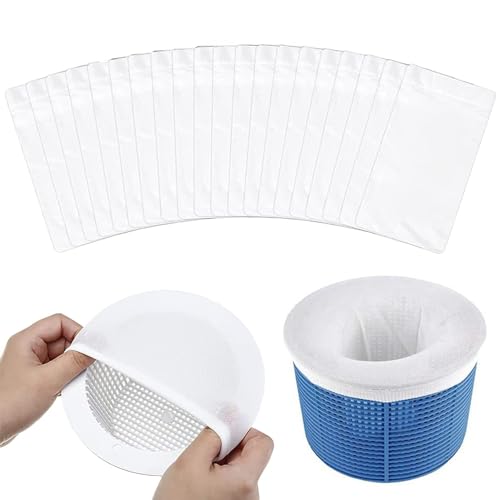10 Stück Pool Skimmer Socken Filtersocken Sieb Netz Filterstrumpf Poolsocken Socks Skimmernetze Zur Feinfilterung Filter Zubehör Skimmersocke Socke für Filterkorb Skimmerkorb Piscine Wiederverwendbar von LILIKAI