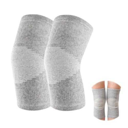 2 Stück Bambus Kniebandage Damen Arthrose,Bandagen Knie,Einstellbare Knee Support Bandage Kniebandage Damen Männer Knie Kompression für Volleyball/Training/Kniebandage Arthrose/Kniebandage Sport(XL) von LILIKAI
