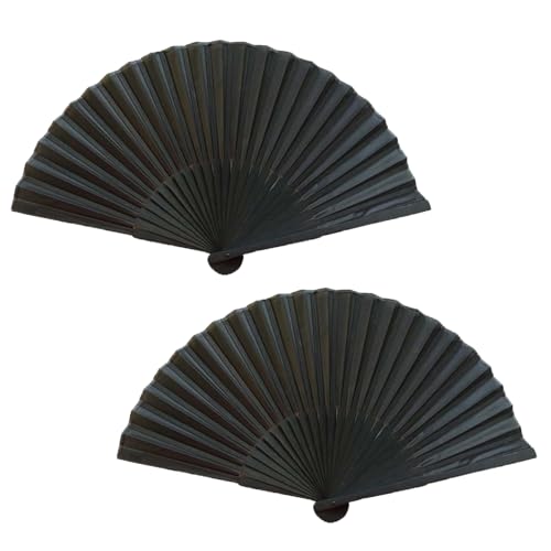 2 Stück Fächer Schwarz,Handfächer Klein Faltfächer,Rave Fächer,Faltbarer Hand Fan,Hochzeit Outfit Fecher,Faltbare Chinesischer Vintage Sommer Stoff Fans Set,für Damen Herren Festival Party,Dance Deko 2 Stück Fächer Schwarz,Handfächer Klein Faltfächer,Rave Fächer,Faltbarer Hand Fan,Hochzeit Outfit Fecher,Faltbare Chinesischer Vintage Sommer Stoff Fans Set,für Damen Herren Festival Party,Dance Deko von LILIKAI