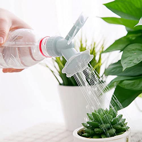 LILOVE Kunststoff Sprinkler Düse Flasche Gießkanne Wasserkanister für Blumen Bewässerung Duschkopf Garten Werkzeug (Grau) von LILOVE