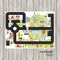 "Spielmatte Für Autos 99 X 74 cm Möbel Sticker "Ride On City" Ikea Havsta Tisch | Möbel Nicht Enthalten" von LILYshopdecals