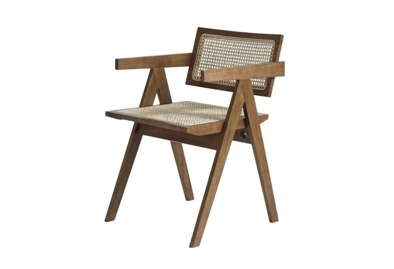 LIM HOME Esszimmerstuhl SW020/SW021 (Set, 2 St), Eichenholzrahmen mit Sitzfläche aus Rattan, Montage erforderlich von LIM HOME