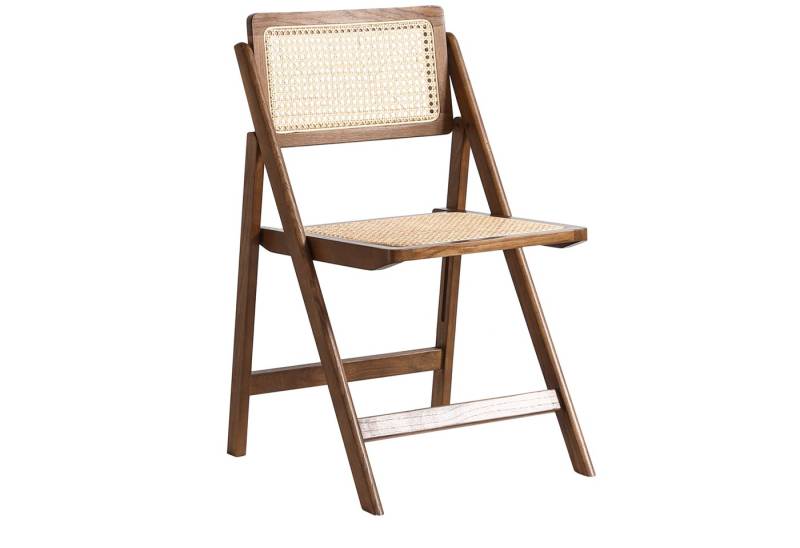 LIM HOME Klappstuhl TB000 (Packung, 1 St), Gestell aus Massiveholz FSC®, Sitzfläche aus Rattan von LIM HOME