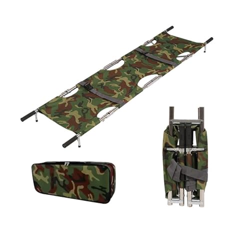 Klappbare Medizinische Trage,Tragbare Medizinische Trage,Erste-Hilfe-Trage,Mehrzweck-Patiententransfer,For Unfallrettung,Stadion,Krankenwagenausrüstung(Camouflage) von LIMENQIN