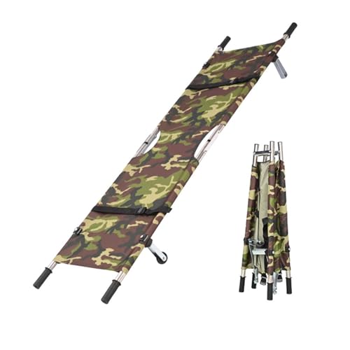 Medizinische Notfall-Klapptrage,Zweifach-Klapptrage Aus Aluminiumlegierung,Leicht Und Einfach Zu Tragen,Geeignet For Die Notfallmedizin,Krankenwagen(Camouflage) von LIMENQIN