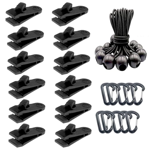 30pcs Planenclips Schwerlast Mit Camping Planenclips Zeltplanen Clips Zeltclip Planenklammern Linoleum Clip Zelt Clips Kunststoff Planenbefestigung Clips Für Boots Zelte Markisen Windseil Und Banner von LIMEOW