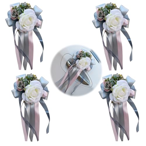 LIMEOW 4 Stück Auto Deko Hochzeit Deko Auto Autoschmuck Hochzeit Autoschleifen Hochzeit Hochzeitsdeko Auto Hochzeit Autoschmuck Deko Hochzeit Hochzeitsschmuck Auto Geeignet für Hochzeiten und Feste LIMEOW 4 Stück Auto Deko Hochzeit Deko Auto Autoschmuck Hochzeit Autoschleifen Hochzeit Hochzeitsdeko Auto Hochzeit Autoschmuck Deko Hochzeit Hochzeitsschmuck Auto Geeignet für Hochzeiten und Feste von LIMEOW