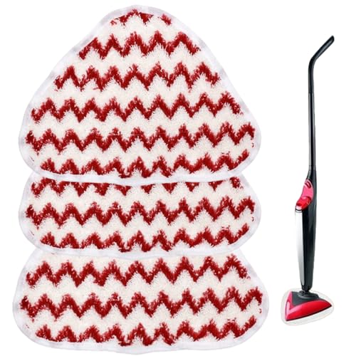 Pack Of 3 Steam Covers Steam Cleaner Replacement Cover For Vileda Steam Pack Steam Mop Replacement Cloths Steam Cleaner Replacement Covers For Vileda Catches Dirt Dust And Deposits From Your Floors von LIMEOW