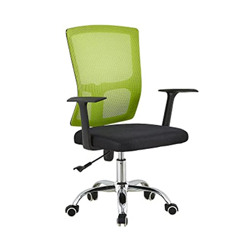 LIMIOFAQ Kinderschreibtischstuhl (Computerstühle) - Verstellbare Höhe Büro Schule Kinder Schreibtischstuhl- Ergonomische Rolling Mesh Aufgabe Studie Stuhl Für Frauen Kinder Mädchen Wohnzimmer,Green06 von LIMIOFAQ