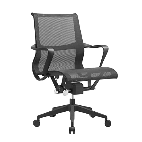 LIMIOFAQ Kinderschreibtischstuhl (Computerstühle) - Verstellbare Höhe Büro Schule Kinder Schreibtischstuhl- Ergonomische Rolling Mesh Aufgabe Studie Stuhl Für Frauen Kinder Mädchen Wohnzimmer,Black19 von LIMIOFAQ