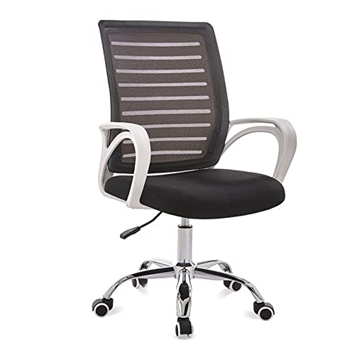 LIMIOFAQ Kinderschreibtischstuhl (Computerstühle) - Verstellbare Höhe Büro Schule Kinder Schreibtischstuhl- Ergonomische Rolling Mesh Aufgabe Studie Stuhl Für Frauen Kinder Mädchen Wohnzimmer,Black05 von LIMIOFAQ