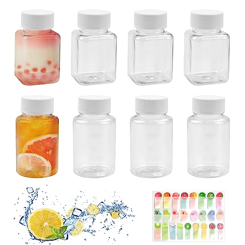 LIMITADA 8 Stück Ieere Plastikflaschen zum Befüllen Milchflaschen Kunststoff Wasserflaschen Saftflaschen Getränkflaschen 100ml Nachfüllbar Kunststoffflaschen mit Schraubdeckel für Milch Säfte Wasser LIMITADA 8 Stück Ieere Plastikflaschen zum Befüllen Milchflaschen Kunststoff Wasserflaschen Saftflaschen Getränkflaschen 100ml Nachfüllbar Kunststoffflaschen mit Schraubdeckel für Milch Säfte Wasser von LIMITADA