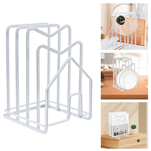 LIMITADA Schneidebrett Rack Schneidebrettständer WeißeSchneidebrett Halter Ständer Schneidebrett Halterung Topfdeckelhalter Schneidebrett Organiser Ständer Topfpfannendeckel Halter für Küche LIMITADA Schneidebrett Rack Schneidebrettständer WeißeSchneidebrett Halter Ständer Schneidebrett Halterung Topfdeckelhalter Schneidebrett Organiser Ständer Topfpfannendeckel Halter für Küche von LIMITADA