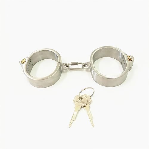 LIMKOO 1 Paar SM Bondage Handschellen Metall Handcuffs Fesseln Set BDSM Handfesseln Fesselspiele Bettfessel Fetisch Sexspielzeug für Paare Frauen Männer Extrem,Männlich von LIMKOO