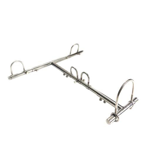 LIMKOO Edelstahl Abnehmbar Spreizstange Knien Sex Möbel Fesseln Kragen Handschellen Fußfesseln Metall Voll Verstellbar Rahmen Spreader Bar Unisex Extrem Bondageset Slave Erwachsene Sex Toys für Paare von LIMKOO