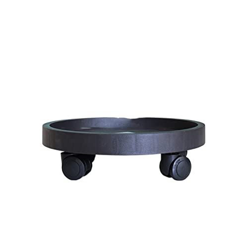 Pflanzgefäß-Untertasse Pflanze Caddy Blumentopf Tablett Radpflanze Pflanzenwagen Indoor Pflanze Blume Topf Basis Runde Pflanze Trolley Blume Topf Wasser Tablett Pflanzenuntersetzer für den Außenbereic von LIMKOO
