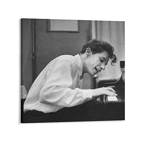Glenn Gould Poster des kanadischen Pianisten (1) Leinwand-Kunstdrucke, Poster, Foto, Bild, Malerei, Poster, Raumdekoration, 30 x 30 cm von LINBAI