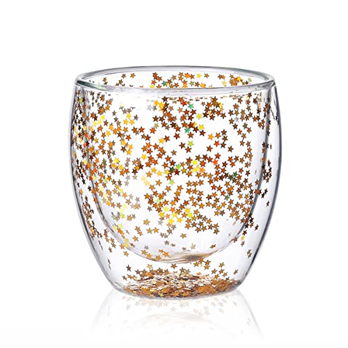 LINCMAN Cute Mugs Glass Double Wall Insulated Glasses Espresso Cup Tea Cup Milk Cup Bear Mugs Office Cup Birthday Gifts Drinking cup von LINCMAN