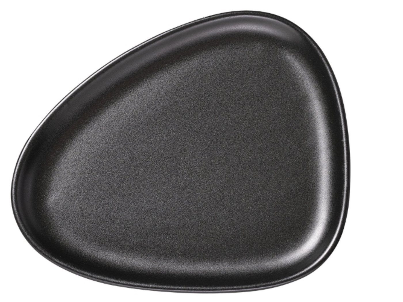 LIND DNA Dessertteller Curve Stoneware Frühstücksteller black von LIND DNA