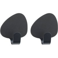 Lind DNA - Curve Wandhaken S, schwarz (2er-Set) von Lind DNA