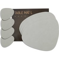 Lind DNA - Geschenkset Curve L, Nupo metallic (4 Tischsets + 4 Glasuntersetzer) von Lind DNA