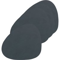 Lind DNA - Glasuntersetzer Curve, Nupo anthrazit (4er-Set) von Lind DNA