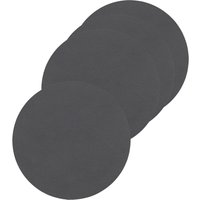 Lind DNA - Glasuntersetzer rund Ø 10 cm, Nupo anthrazit (4er-Set) von Lind DNA