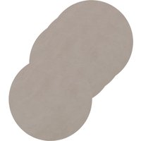 Lind DNA - Glasuntersetzer rund Ø 10 cm, Nupo hellgrau (4er-Set) von Lind DNA