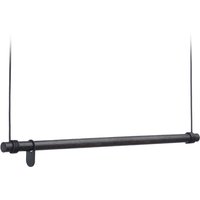 Lind DNA - Swing Hängegarderobe L (110 cm), Eiche schwarz / Leder schwarz von Lind DNA