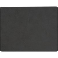 LindDNA - Tischset Square L 35 x 45 cm, Hippo schwarz - anthrazit von LindDNA