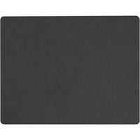 Lind DNA - Tischset Square L 35 x 45 cm, Hippo schwarz - anthrazit von Lind DNA