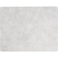 Lind DNA - Tischset Square L 35 x 45 cm, Hippo weiß - grau von Lind DNA