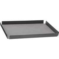 LindDNA - Tray Square M Double, Nupo anthrazit / hellgrau - anthrazit von LindDNA