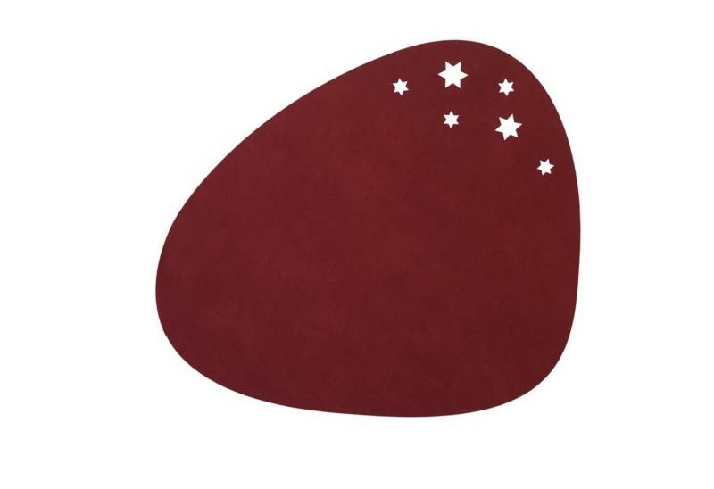 LIND DNA Platzset Lind DNA Tischset Curve Star L Nupo red 37x44cm 99 von LIND DNA