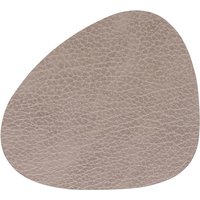 Lind DNA - Glasuntersetzer Curve, Hippo warm grey von Lind DNA
