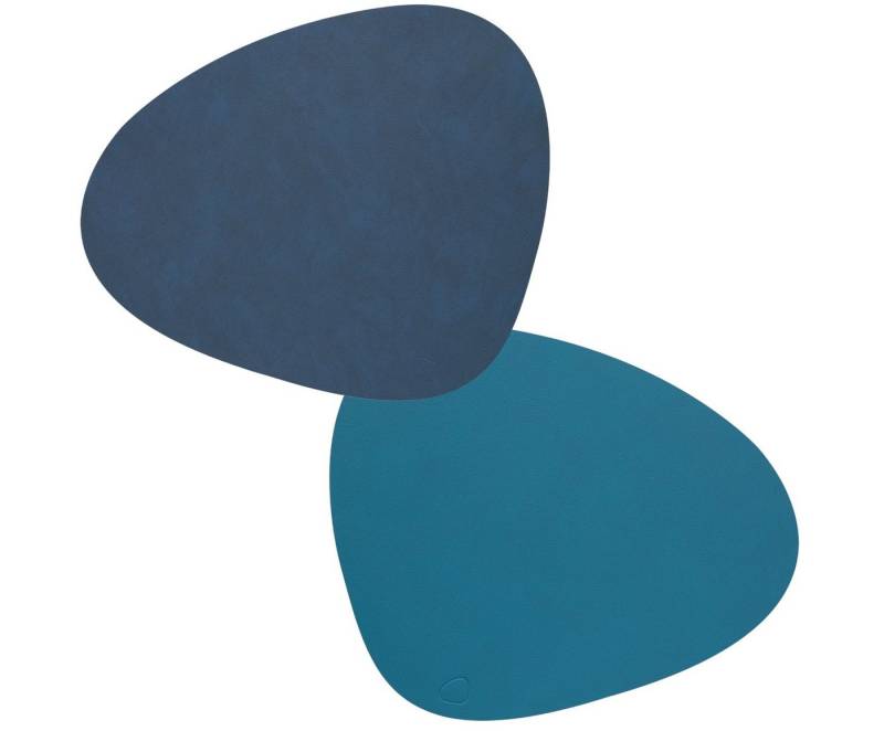 LIND DNA Platzset DOUBLE Tischset Curve midnight blue/petrol 37x44cm, Table Mat Curve L Double Nupo Midnight Blue/Petrol LIND DNA Platzset DOUBLE Tischset Curve midnight blue/petrol 37x44cm, Table Mat Curve L Double Nupo Midnight Blue/Petrol von LIND DNA