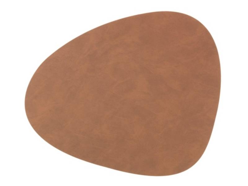 LIND DNA Platzset NUPO Tischset Curve L brown 37 x 44 cm, Table Mat Curve L Nupo Brown von LIND DNA