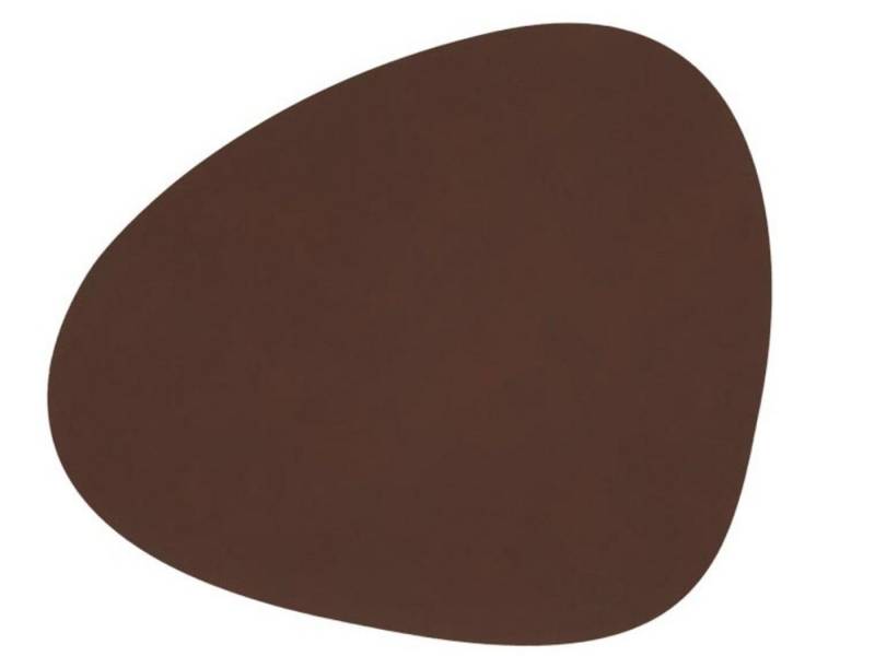 LIND DNA Platzset NUPO Tischset Curve L dark brown 37 x 44 cm, Table Mat Curve L Nupo Dark Brown von LIND DNA