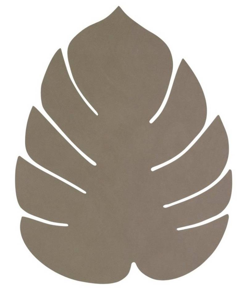 LIND DNA Platzset NUPO Tischset Monstera Leaf S army green 26x22, Table Mat S Monstera Leaf Nupo Army Green von LIND DNA