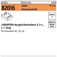 Ausgleichscheibe r 82016 gtw 40 P2 m 10 / 10,0 Stahl feuerverzinkt von LINDAPTER