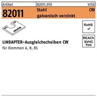 Lindapter - Ausgleichscheibe r 82011 cw m 12 / 2,5 Stahl galvanisch verzinkt von LINDAPTER