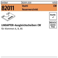 Lindapter - Ausgleichscheibe r 82011 cw m 20 / 4,0 Stahl feuerverzinkt von LINDAPTER