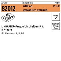 Lindapter - Ausgleichscheibe r 82012 gtw 40 P1 m 20 / 10,0 galvanisch verzinkt von LINDAPTER