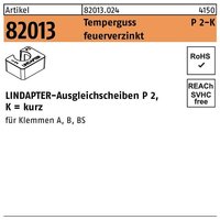 Lindapter - Ausgleichscheibe r 82013 gtw 40 P2 m 10 / 10,0 Temperguss feuerverzinkt von LINDAPTER