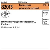 Ausgleichscheibe r 82013 gtw 40 P2 m 10 / 10,0 Temperguss galvanisch verzinkt von LINDAPTER