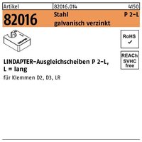 Ausgleichscheibe r 82016 gtw 40 P2 m 10 / 10,0 Stahl galvanisch verzinkt von LINDAPTER